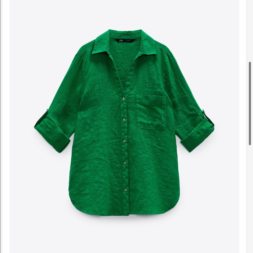 Zara Basic Linen Shirt